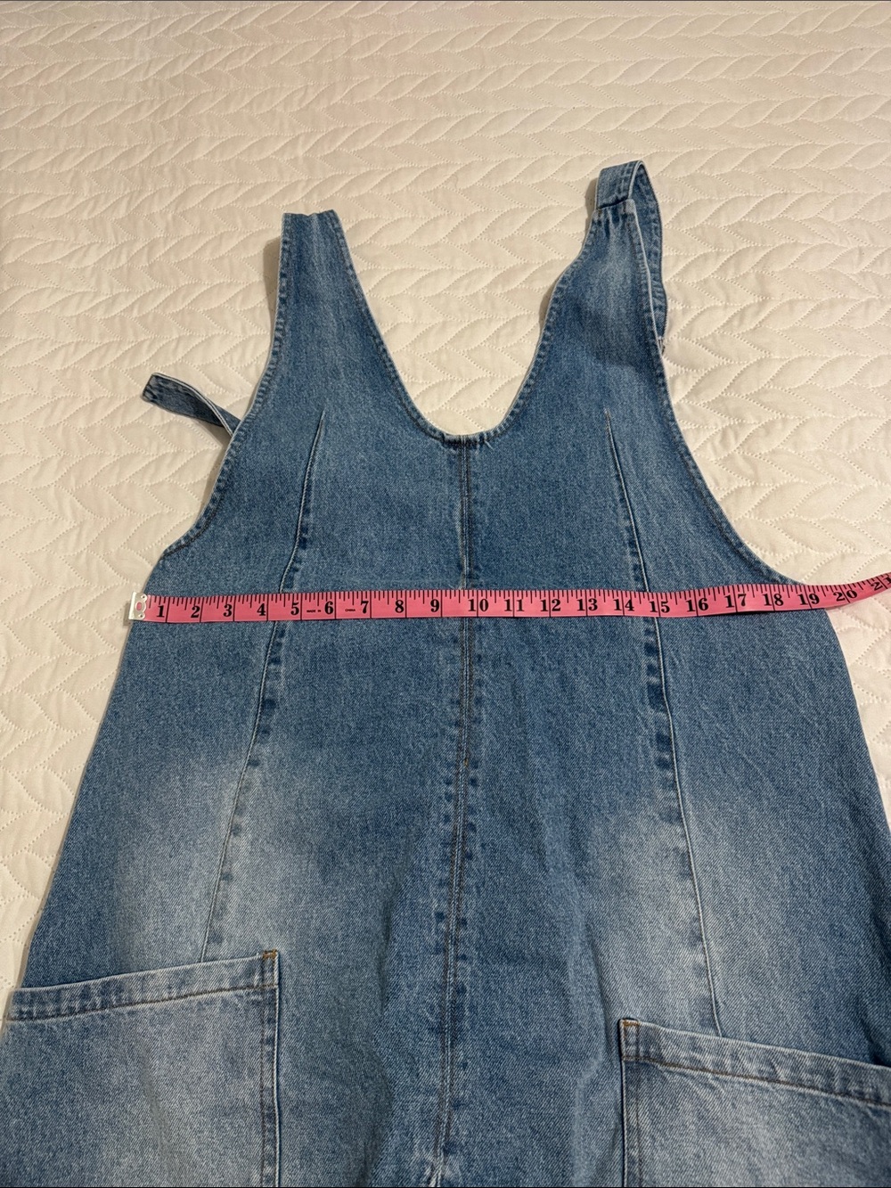Denim One-Piece Overalls - Light Blue - Picture 3 of 5